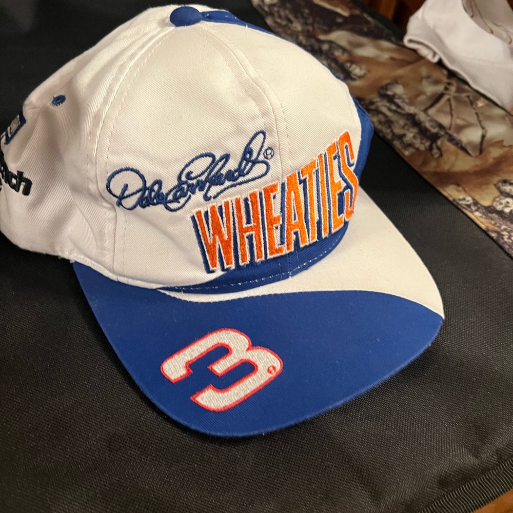 Dale Earnhardt Sr. Wheaties White and Blue Hat